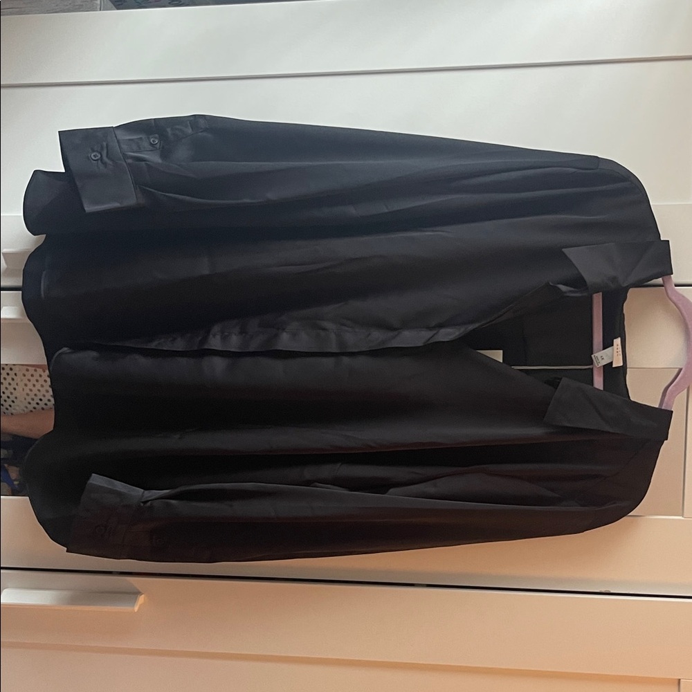 Black Satin Blouse